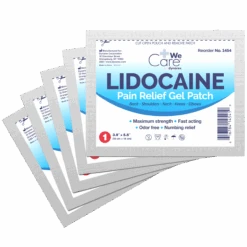 Dynarex WeCare Lidocaine Pain Relief Gel Patches - Box Of 5 -Health Care Store 1454 Lidocaine Pain Relief 5 packs