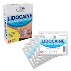 Dynarex WeCare Lidocaine Pain Relief Gel Patches - Box Of 5