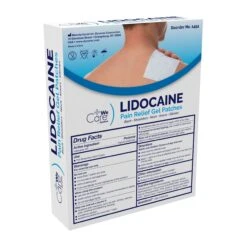 Dynarex WeCare Lidocaine Pain Relief Gel Patches - Box Of 5 -Health Care Store 1454 Lidocane Patches.PT03