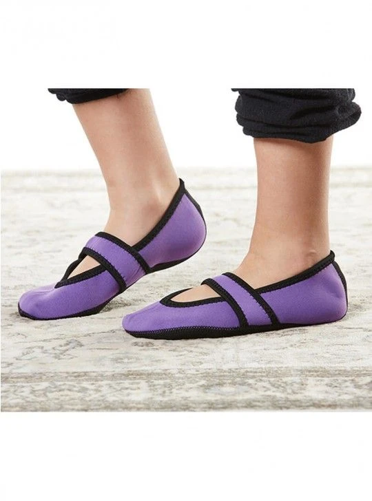 Nufoot Mary Janes - Women's Purple Betsy Lou Slippers 4 Nufoot Mary Janes - Women's Purple Betsy Lou Slippers - Image 2