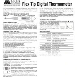Mabis Clinically Accurate Digital Thermometer W/ Storage Case 8 Mabis Clinically Accurate Digital Thermometer W/ Storage Case -Health Care Store 15 605 000 main 03