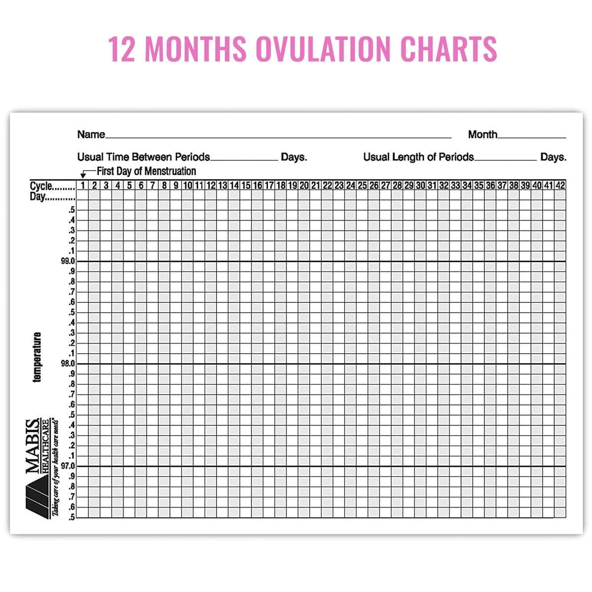 MABIS Basal Digital Thermometer With Storage Case & LCD Screen 7 MABIS Basal Digital Thermometer With Storage Case & LCD Screen - Image 5