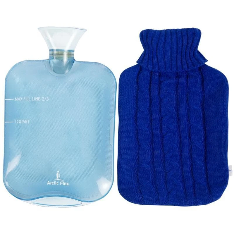 Vive Health XL Hot Water Bottle With Comfy Knit Sleeve 3 Vive Health XL Hot Water Bottle With Comfy Knit Sleeve