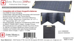 Zopec PHOTONS 200Pro Portable SMART Solar Charger With Stand -Health Care Store 3PHOTONS200ProOutsideBoxLabel10 16 21 1024x1024 2x jpg
