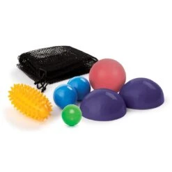 OPTP Portable Massage Ball Set - Includes 7 Massagers & Bag