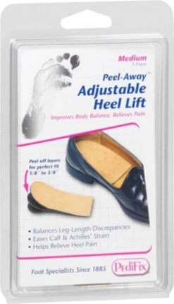 Pedifix Peel-Away™ Adjustable Heel Shoe Lift - For Men And Women -Health Care Store 61LePfXG6AL. AC SL1326