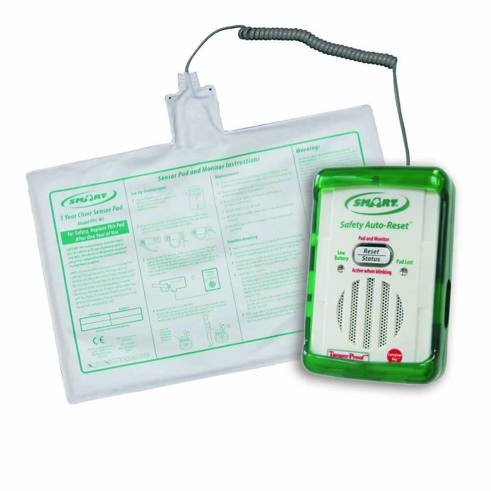Smart Caregiver Safety Auto-Reset Monitor & 10" X 15" Chair Sensor Pad 3 Smart Caregiver Safety Auto-Reset Monitor & 10" X 15" Chair Sensor Pad