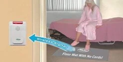 SmartCaregiver Cordless Floor Mat Pressure Pad With Economy Cordless Alarm - 24” X 48” -Health Care Store 719sx0p5SGL. SX522