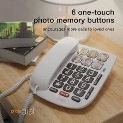 SMPL Photo Dial Phone - 6 One-Touch Photo Memory Buttons 15 SMPL Photo Dial Phone - 6 One-Touch Photo Memory Buttons -Health Care Store 71HA97xJhiL. AC SL1500