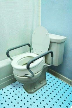 Essential Medical Supply Toilet Seat Risers With Removable Arms -Health Care Store 71Obtpzb wL