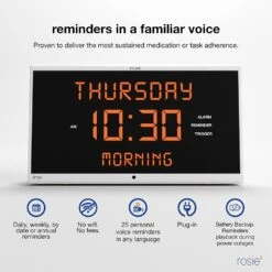 Reminder Rosie 2.0 Stress Free Alarm Clock That Responds To Verbal Personal Voice Commands -Health Care Store 71kVn7vZgpL. AC SL1500