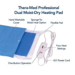 Thera-Med Professional Dual Moist-Dry Electric Heating Pads -Health Care Store 71wwep x49L. SL1500