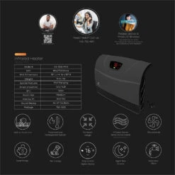 Heat Storm Phoenix Floor To Wall Infrared Space Heater With Attachable Feet & Remote Control -Health Care Store 81QiKyycLoL. SL1500