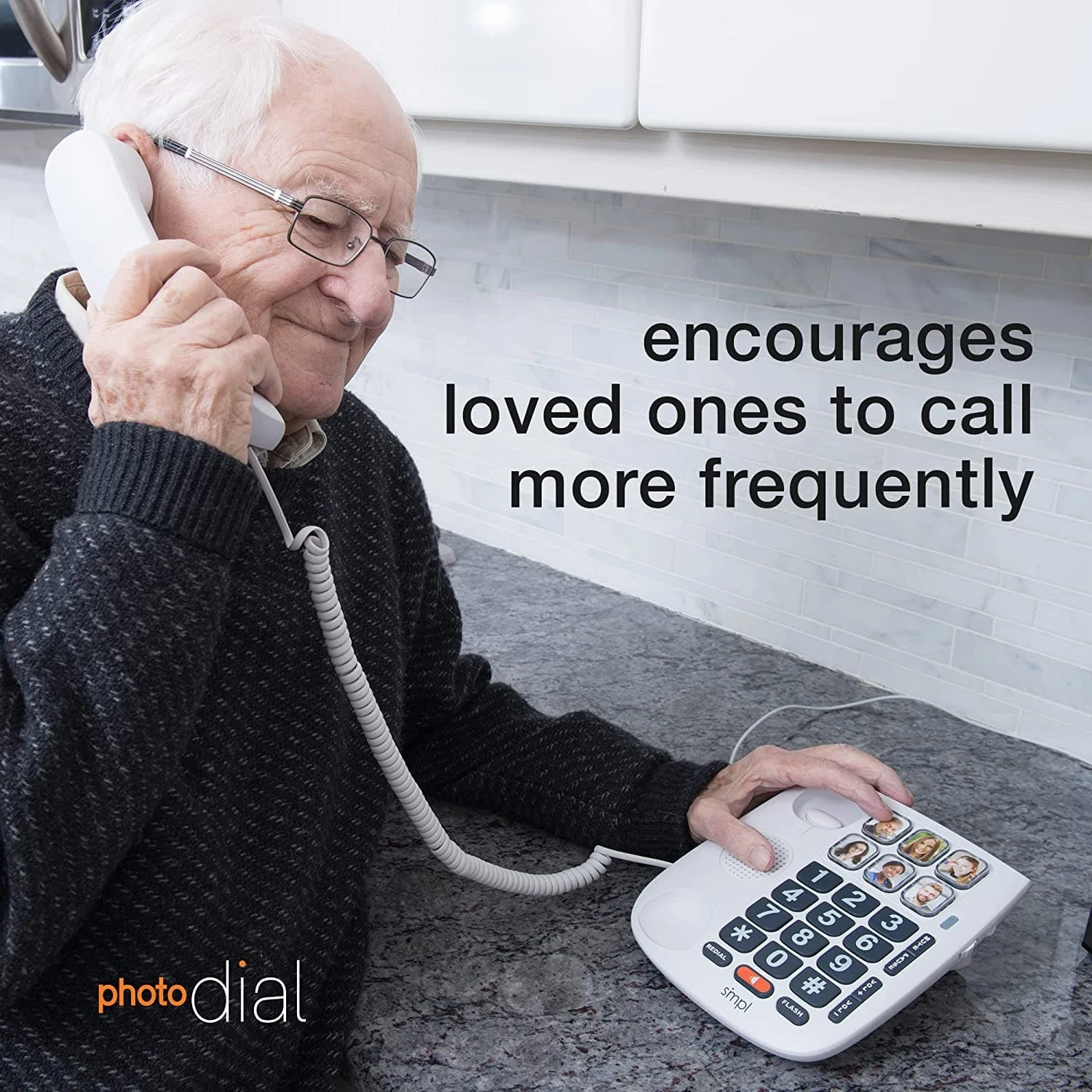 SMPL Photo Dial Phone - 6 One-Touch Photo Memory Buttons 4 SMPL Photo Dial Phone - 6 One-Touch Photo Memory Buttons - Image 2