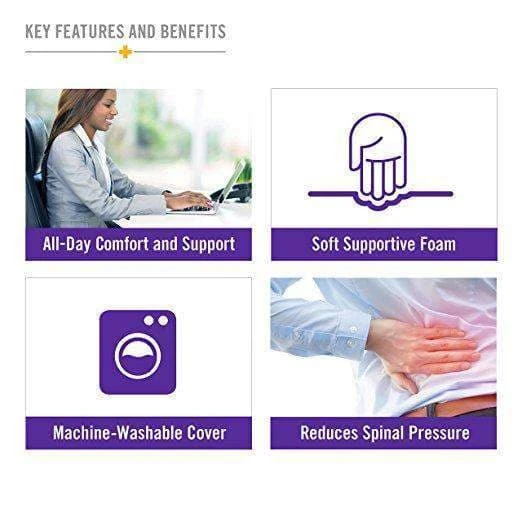 DMI Relax-a-Bac Lumbar Support Back Cushions With Insert And Strap 5 DMI Relax-a-Bac Lumbar Support Back Cushions With Insert And Strap - Image 3