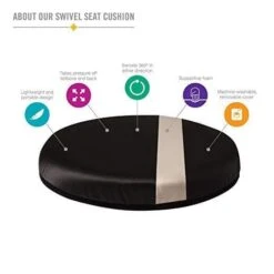 HealthSmart Vivi Relax-a-Bac Premium 360 Degree Swivel Seat Cushions - 12.5 Inch Diamter 20 HealthSmart Vivi Relax-a-Bac Premium 360 Degree Swivel Seat Cushions - 12.5 Inch Diamter -Health Care Store 81xTF1Q7CpL