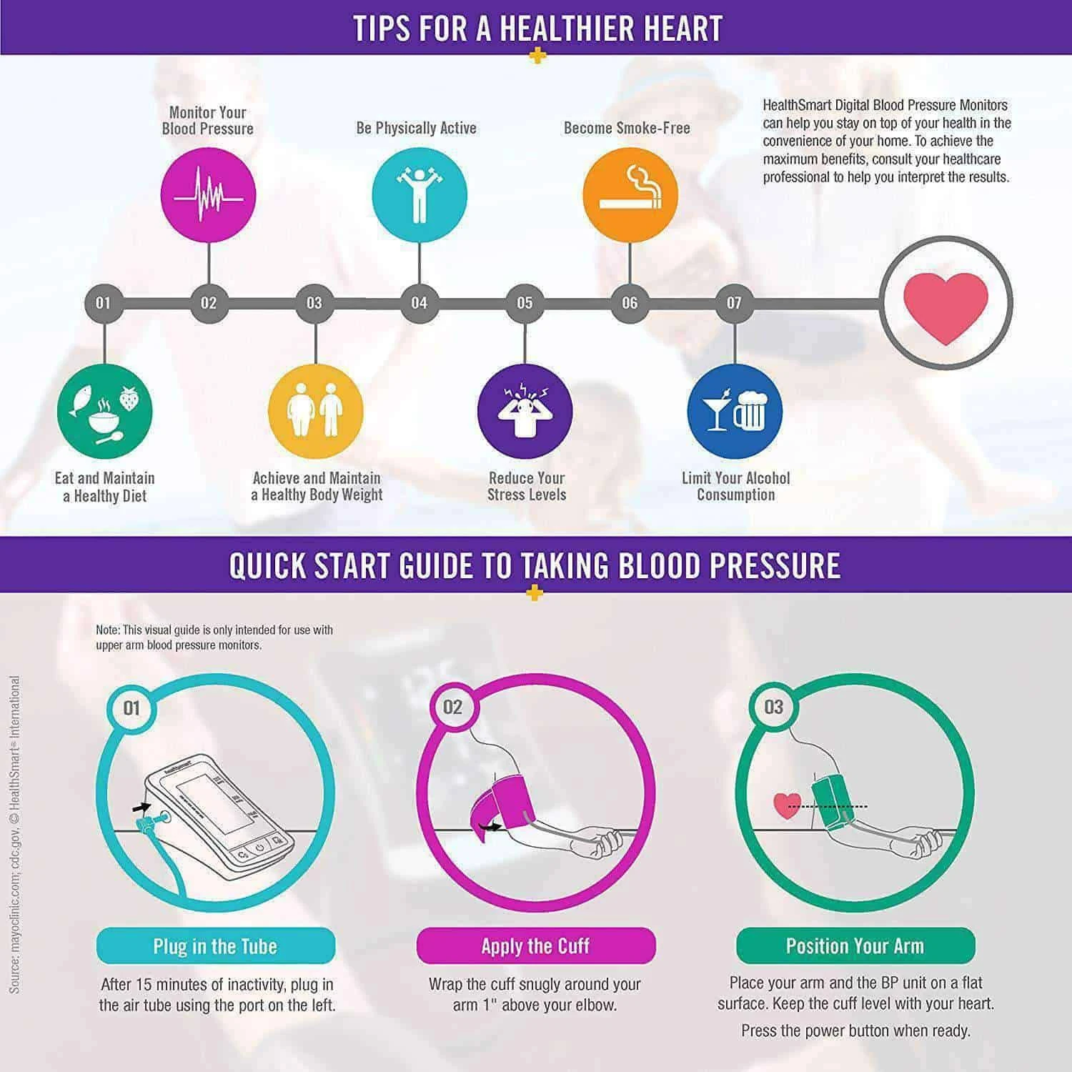 HealthSmart Blood Pressure Monitor For Upper Arm With Clinically Accurate LCD Screen 10 HealthSmart Blood Pressure Monitor For Upper Arm With Clinically Accurate LCD Screen - Image 8