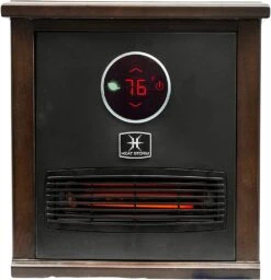 HeatStorm Preston Portable Infrared Quartz Space Heater - Dark Walnut -Health Care Store A1nevADpxiL. AC SL1500