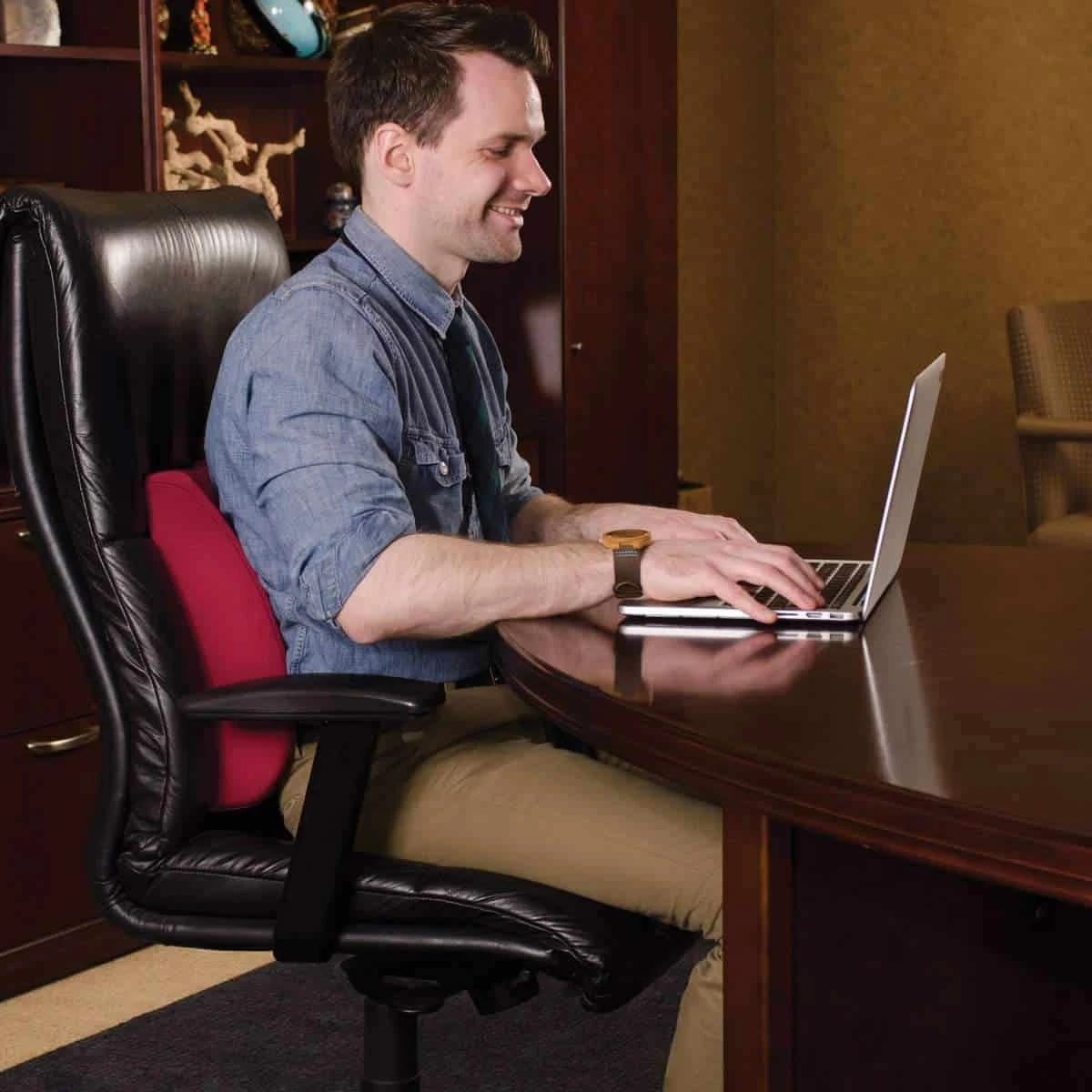 DMI Relax-a-Bac Lumbar Support Back Cushions With Insert And Strap 16 DMI Relax-a-Bac Lumbar Support Back Cushions With Insert And Strap - Image 14