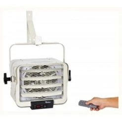Dr. Infrared Heater 7500-Watt 240-Volt Hardwired Shop Garage Electric Heater With Mount & Remote Thermostat