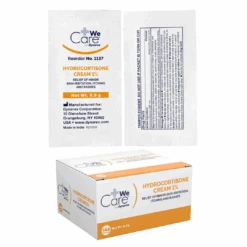 Dynarex 1% Hydrocortisone Cream Packets - 144 Packets Per Box