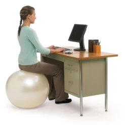 Gymnic Classic Plus Exercise Stability Balls -Health Care Store LE65P gymnic classic plus 65cm pearl sitting