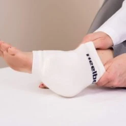 Heelbo Heel And Elbow Protectors With Flexible Stretch - 1 Pair -Health Care Store Mabis Heelbo Heel and Elbow Protectors White 03