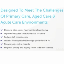 CareTEQ Fall Detection Radar Sensing Monitor - TEQ-FallsAlert -Health Care Store NovaclickCane 12