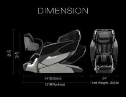 Osaki OS-Pro Ekon Plus Massage Chairs With Zero Gravity Recline & 3D Massage -Health Care Store OS PRO EKON DIMENSSION 1