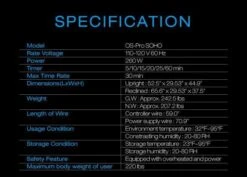 Osaki Soho 4D Zero Gravity Massage Chair With Foot Rollers & Hide-able Footrest -Health Care Store OS Pro SOHO Specification 1