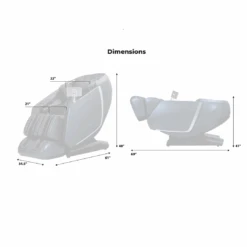 Osaki OS-Highpointe 4D SL-Track Massage Chair With Ultra Long Extension, 3 Rollers Foot And Calf Massage -Health Care Store OsakiHighpointe 12