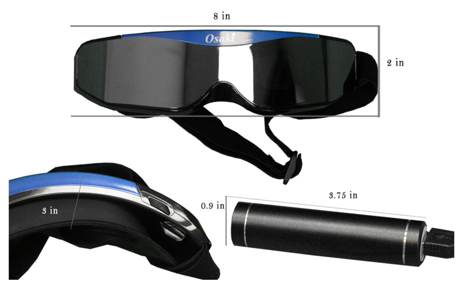 Osaki OS-AA10 Eye Massager - 3 Massage Modes & Heating Function 11 Osaki OS-AA10 Eye Massager - 3 Massage Modes & Heating Function - Image 9