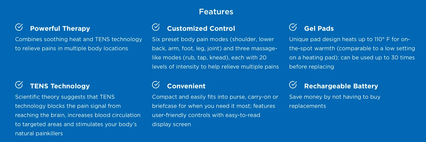 Omron Total Power + Heat™ TENS Unit 8 Omron Total Power + Heat™ TENS Unit - Image 6