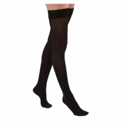JOBST Relief Thigh High Compression Stockings - Closed Toe With Silicone Dot Band - 15-20 MmHg