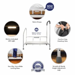 Step2Health Bed Side Step2Bed Fall Prevention Step Stool Platform -Health Care Store Step2HealthBedSideStep2Bed 2