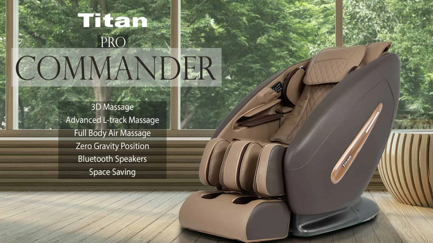Titan Pro Commander Full Body 3D Massage Chair With Zero Gravity Recline, 5 Auto Programs 11 Titan Pro Commander Full Body 3D Massage Chair With Zero Gravity Recline, 5 Auto Programs - Image 9
