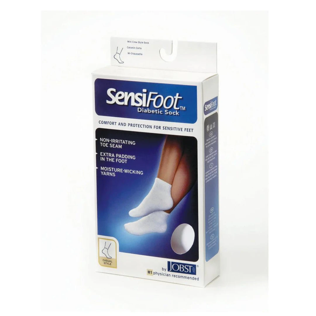 JOBST® Sensifoot Unisex Mini-Crew Diabetic Compression Socks 8-15 MmHg 4 JOBST® Sensifoot Unisex Mini-Crew Diabetic Compression Socks 8-15 MmHg - Image 2