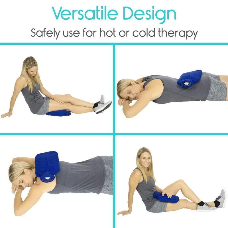 Vive Health XL Hot Water Bottle With Comfy Knit Sleeve 4 Vive Health XL Hot Water Bottle With Comfy Knit Sleeve - Image 2