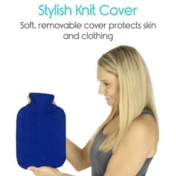 Vive Health XL Hot Water Bottle With Comfy Knit Sleeve 17 Vive Health XL Hot Water Bottle With Comfy Knit Sleeve -Health Care Store Update Blue Hot Water Bottle 6 800x af71880f 42d9 4b7f ad09 6489f47af97b