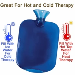 Carex Hot Water Bottle With Cover, Rubber - Heat Therapy And Cold Therapy -Health Care Store VIEWALL 142