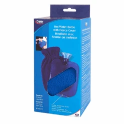 Carex Hot Water Bottle With Cover, Rubber - Heat Therapy And Cold Therapy -Health Care Store VIEWALL 145