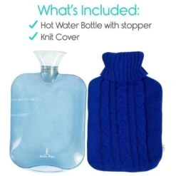 Vive Health XL Hot Water Bottle With Comfy Knit Sleeve 21 Vive Health XL Hot Water Bottle With Comfy Knit Sleeve -Health Care Store What s Included 800x 4ed1134d d697 4820 8ea6 15bf564316ab
