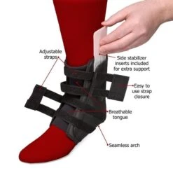 Core Products Swede-O Easy Lok Ankle Brace -Health Care Store akl 6332 bk bty easy lok w open straps and callouts 17 0328 lr rgb 17 0410 lw 720x d4af5f92 de14 48c0 8284 4918ea5a86ed