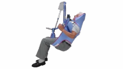 Arjo Patient Lift 4-Point Clip Toileting Sling With Head Support