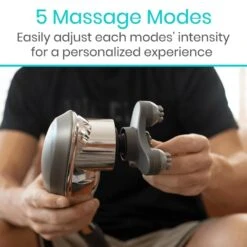 Vive Health Handheld Massager With 6 Interchangeable Massage Heads -Health Care Store new5 massage modes 800x c3d73153 e1b7 4413 b62a ad95a1f7c23a