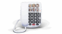SMPL Photo Dial Phone - 6 One-Touch Photo Memory Buttons