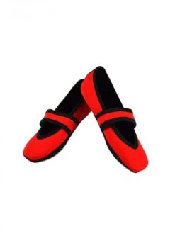 Nufoot Mary Janes - Women's Red Betsy Lou Slippers