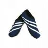 Nufoot Women's Navy/White Stripe Sporty Nu Slippers