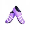 Nufoot Women's Purple/White Stripe Sporty Nu Slippers
