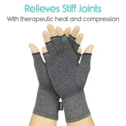 Vive Health Arthritis And Carpal Tunnel Gloves With Grips - Open Finger - Pair -Health Care Store textured glove 3 800x 2650c54c bdae 45ab 8c54 c6836274468c